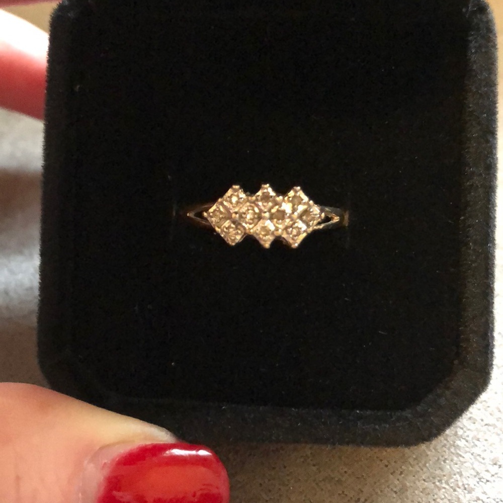 1/4 ct gold diamond ring